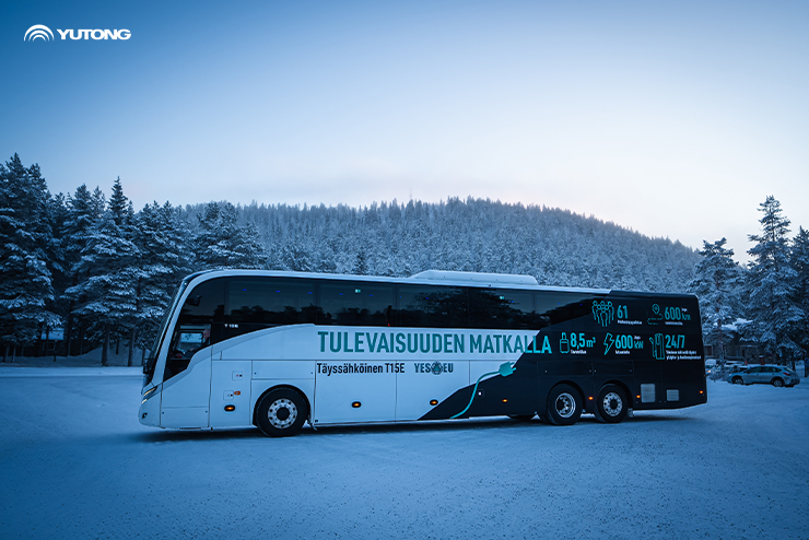 Como Autocarro Elétrico da Yutong Alcança Centenas de Quilómetros no Frio Extremo