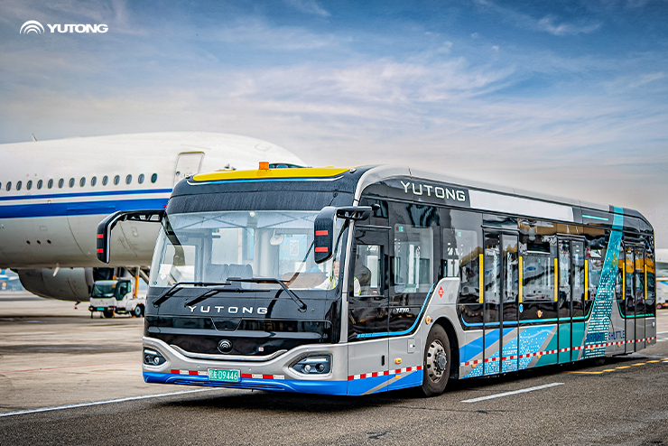 Soluções Verdes e Inteligentes para Construção de Aeroportos Globais: Autocarro Elétrico a Bateria para Pátio da Yutong Quebra Recordes