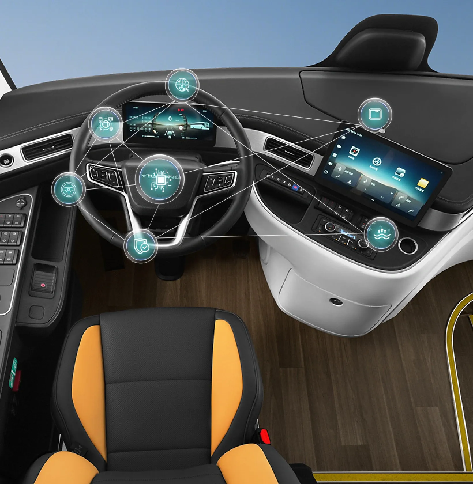 Experiência de condução imersiva com cockpit inteligente