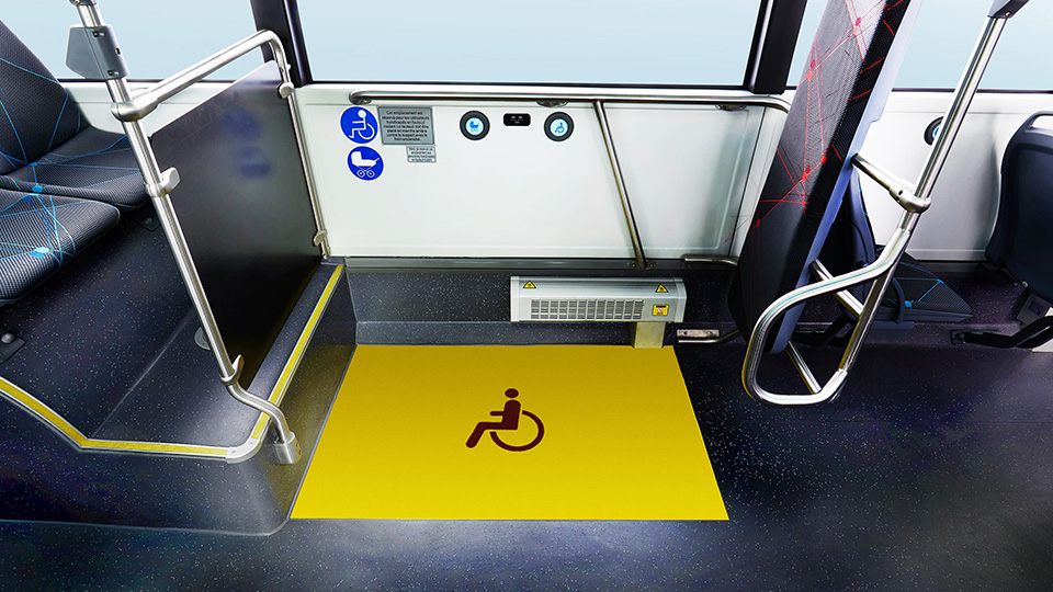 Passagem conveniente e sem barreiras