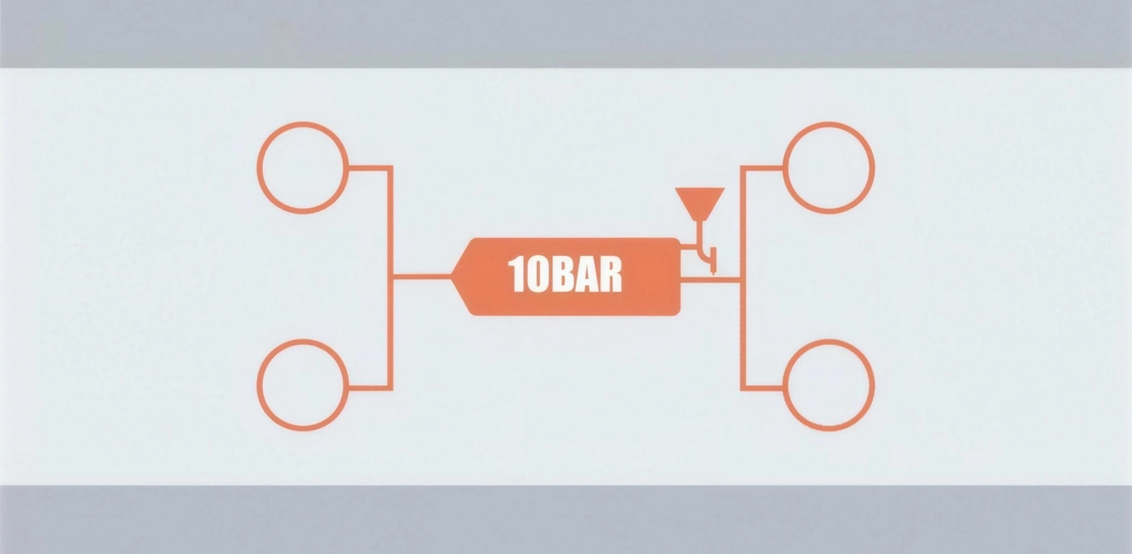 Sistema de pressão de travagem de 10 bar